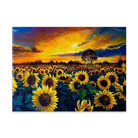Sunflower Field Canvas Print Sunflower Field Canvas Print wall art product Ivailo Nikolov / Shutterstock