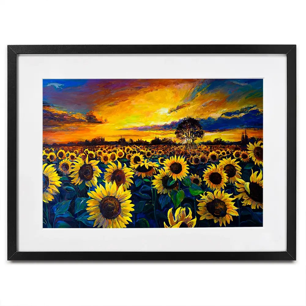 Sunflower Field Framed Art Print Sunflower Field Framed Art Print wall art product Ivailo Nikolov / Shutterstock