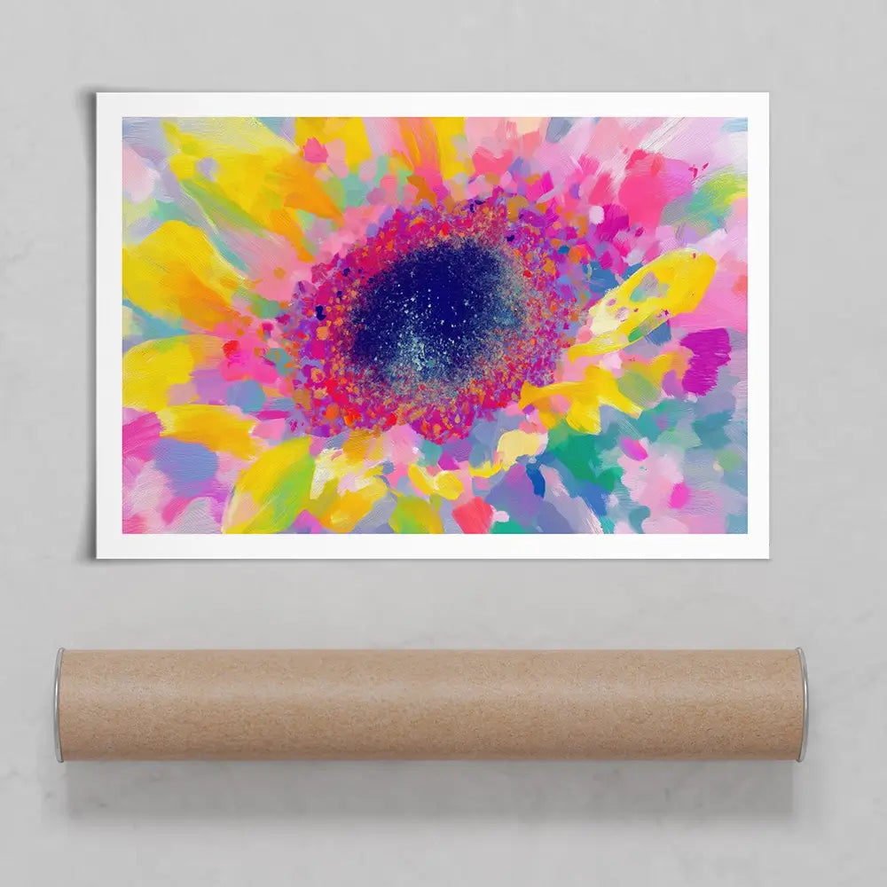 Sunflower Macro Art Print Sunflower Macro Art Print wall art product Chromatic Storm Studio