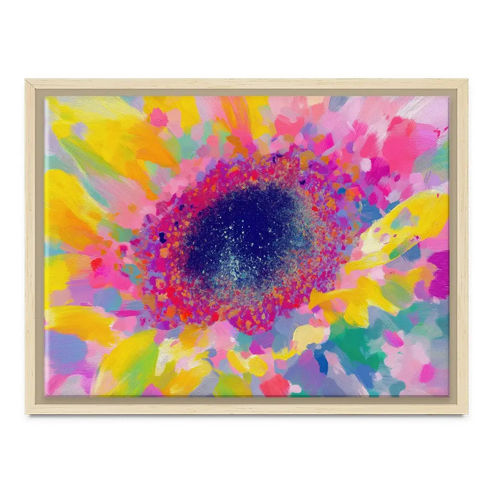 Sunflower Macro Canvas Print Sunflower Macro Canvas Print wall art product Chromatic Storm Studio