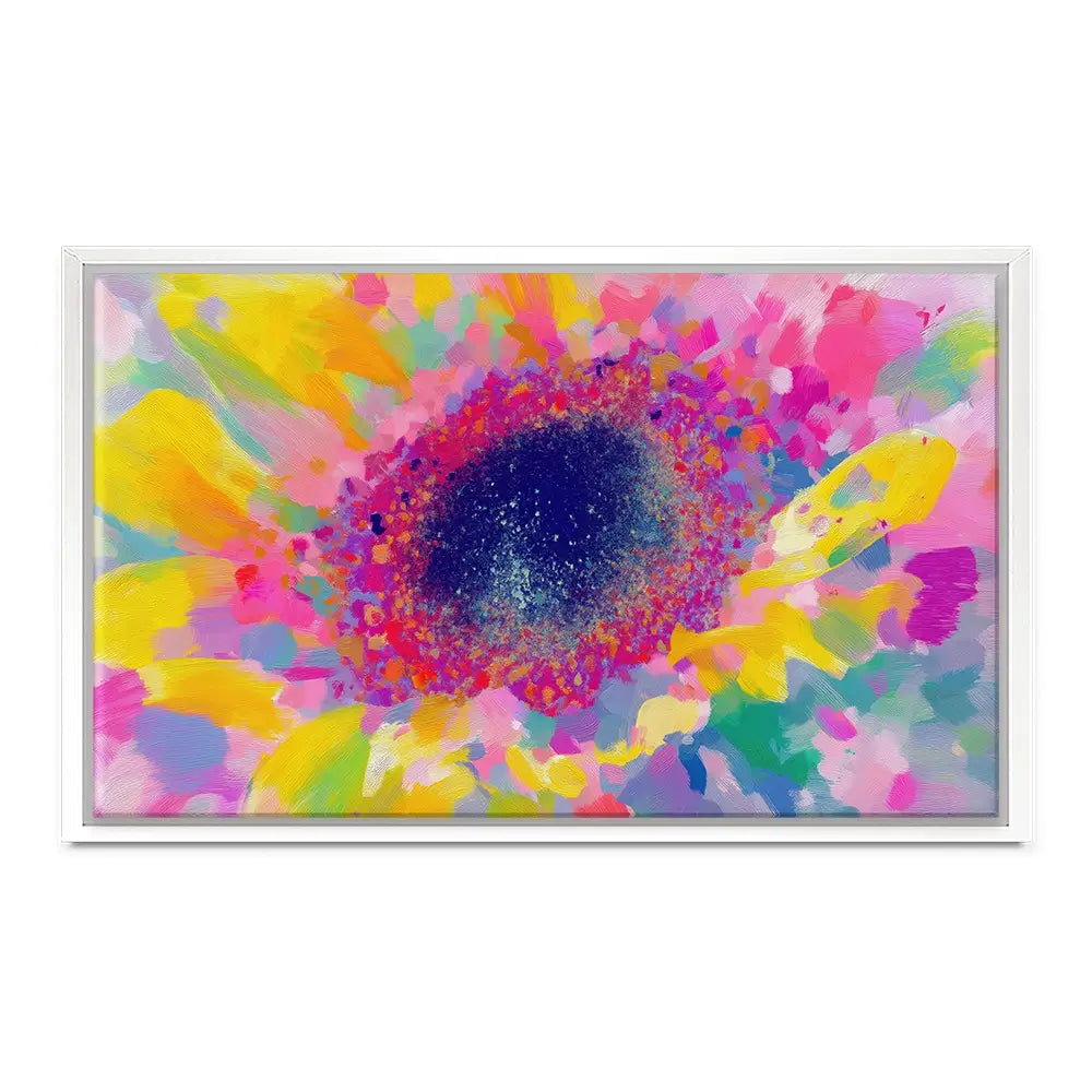 Sunflower Macro Canvas Print Sunflower Macro Canvas Print wall art product Chromatic Storm Studio