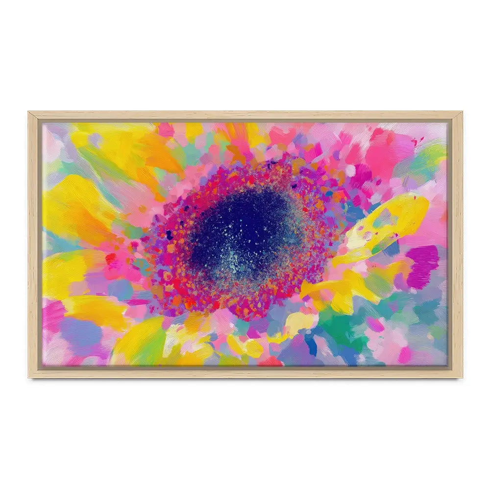 Sunflower Macro Canvas Print Sunflower Macro Canvas Print wall art product Chromatic Storm Studio