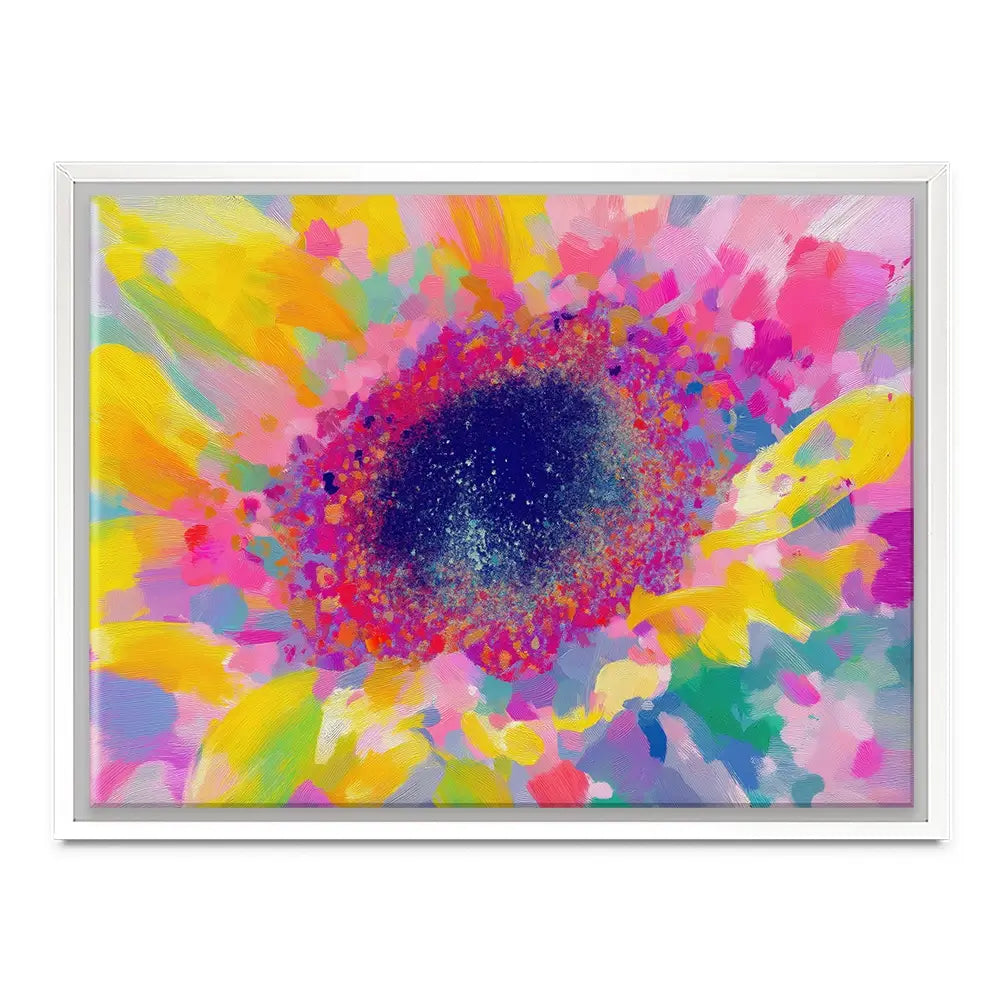 Sunflower Macro Canvas Print Sunflower Macro Canvas Print wall art product Chromatic Storm Studio