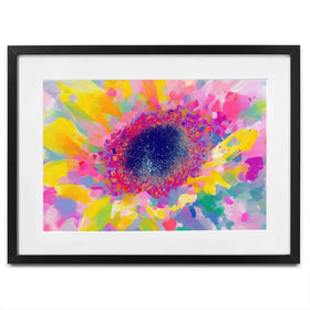 Sunflower Macro Framed Art Print Sunflower Macro Framed Art Print wall art product Chromatic Storm Studio