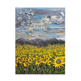 Sunflower Spectacular Canvas Print Sunflower Spectacular Canvas Print wall art product Nada Khatib