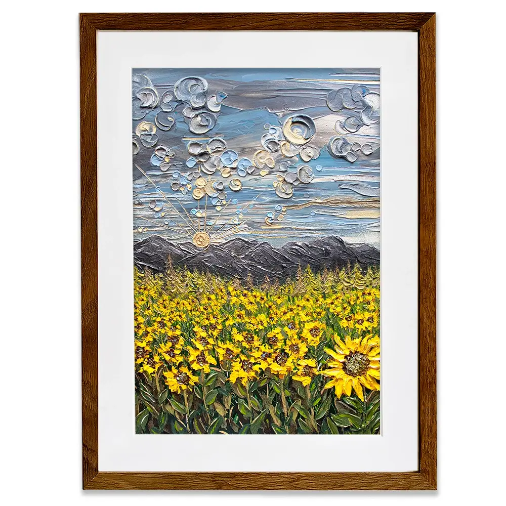 Sunflower Spectacular Framed Art Print Sunflower Spectacular Framed Art Print wall art product Nada Khatib