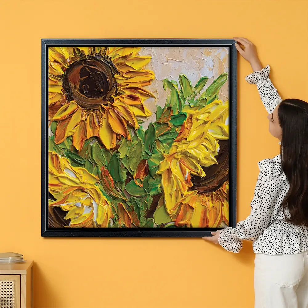 Sunflowers Warmth Oversized Canvas Print Sunflowers Warmth Oversized Canvas Print wall art product Art Print Shop