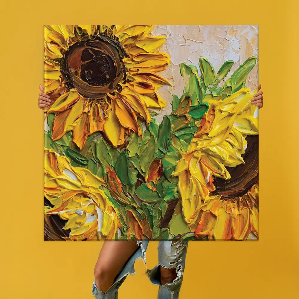 Sunflowers Warmth Oversized Canvas Print Sunflowers Warmth Oversized Canvas Print wall art product Art Print Shop