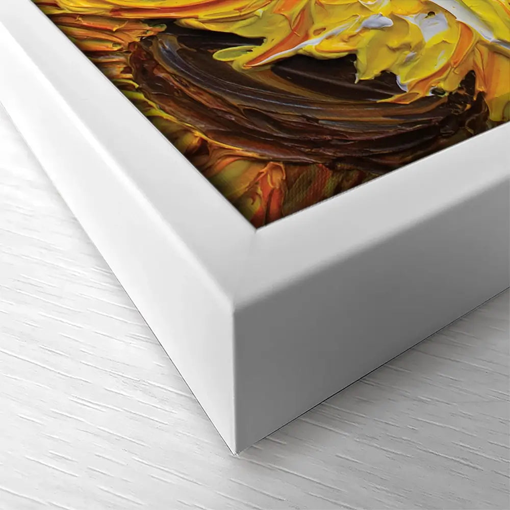 Sunflowers Warmth Square Canvas Print Sunflowers Warmth Square Canvas Print wall art product Olga Tkachyk
