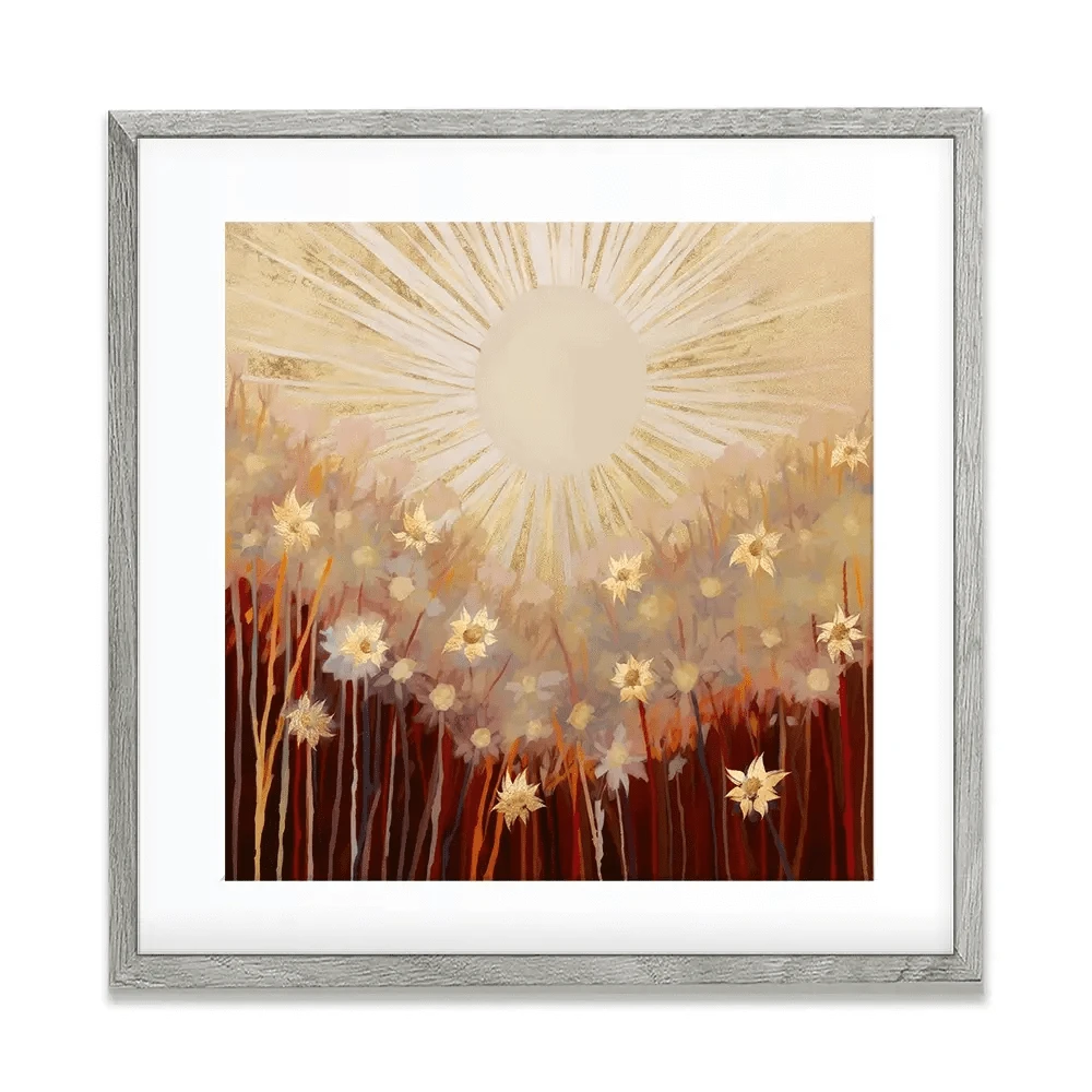 Sunkissed Blooms Square Framed Art Print Sunkissed Blooms Square Framed Art Print wall art product Isabella Karolewicz