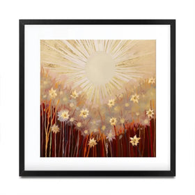 Sunkissed Blooms Square Framed Art Print Sunkissed Blooms Square Framed Art Print wall art product Isabella Karolewicz