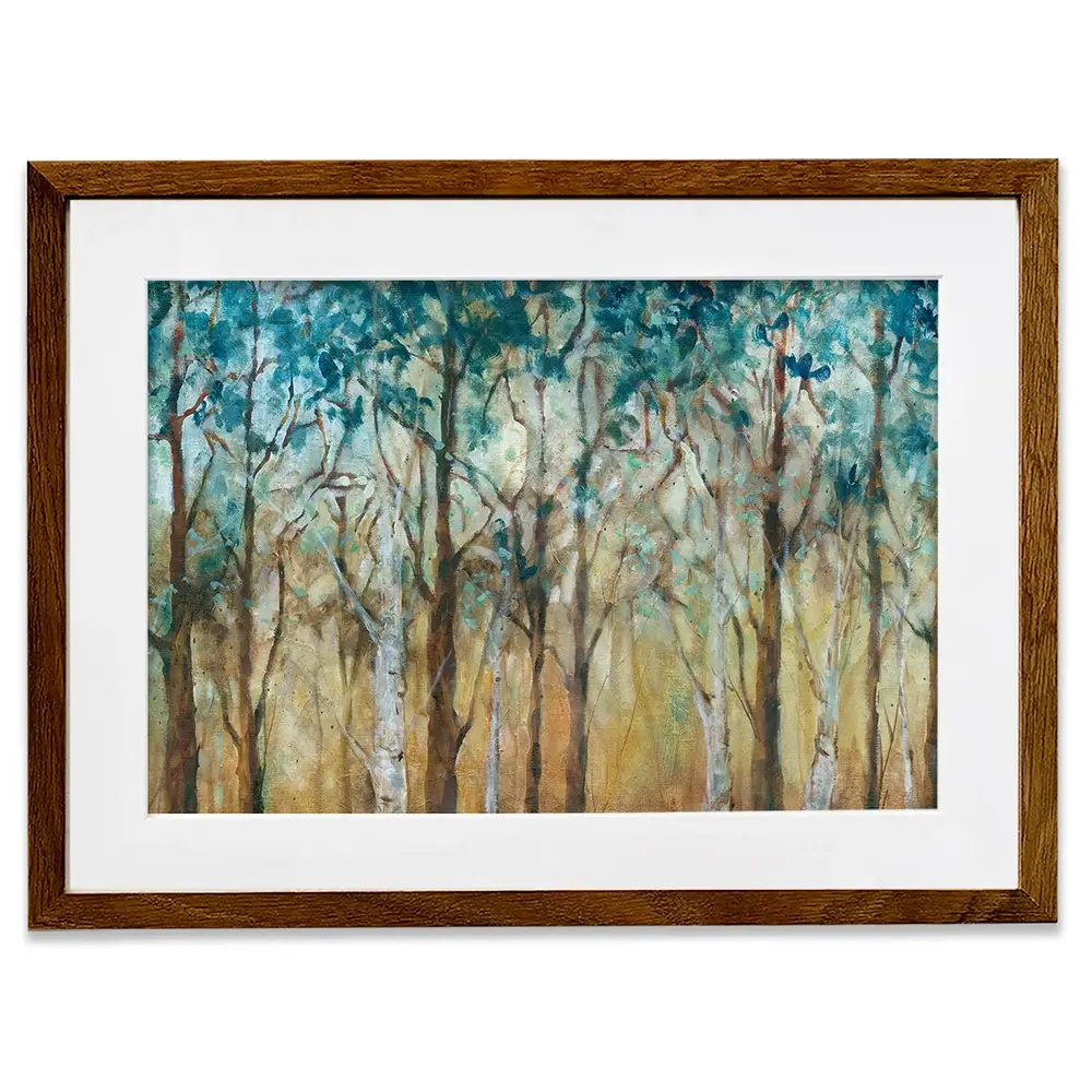 Sunlit Grove With Birch Framed Art Print Sunlit Grove With Birch Framed Art Print wall art product Carol Robinson