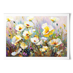 Sunlit Petals Embrace Art Print Sunlit Petals Embrace Art Print wall art product Leon Devenice