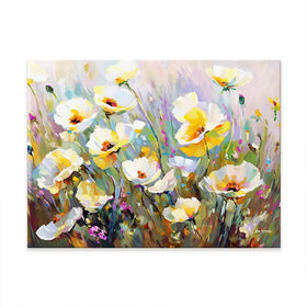 Sunlit Petals Embrace Canvas Print Sunlit Petals Embrace Canvas Print wall art product Leon Devenice