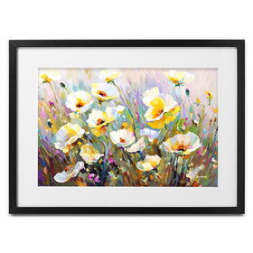 Sunlit Petals Embrace Framed Art Print wall art product Leon Devenice