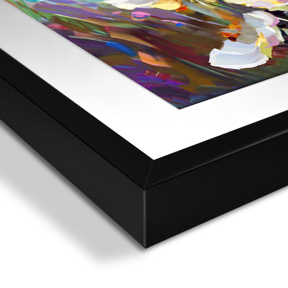 Sunlit Petals Embrace Framed Art Print wall art product Leon Devenice