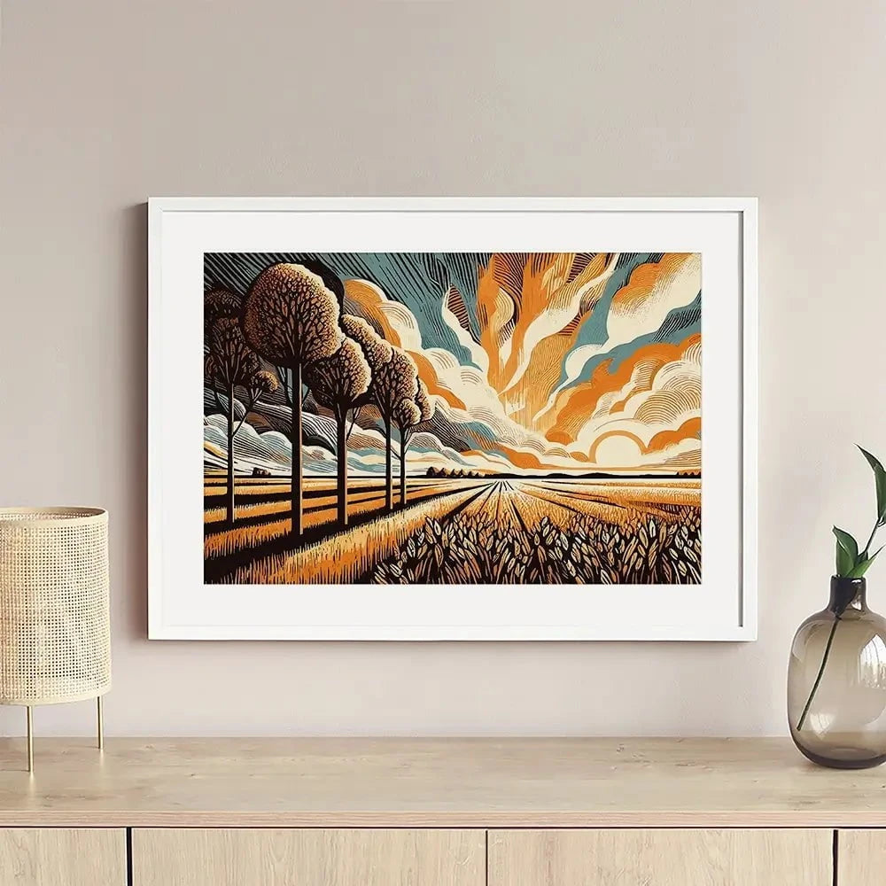 Sunlit Serenity Framed Art Print Sunlit Serenity Framed Art Print wall art product P & M Print Gallery