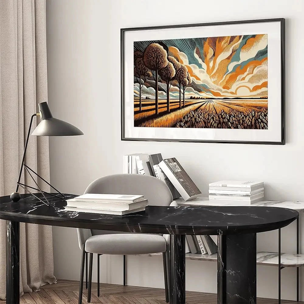 Sunlit Serenity Framed Art Print Sunlit Serenity Framed Art Print wall art product P & M Print Gallery