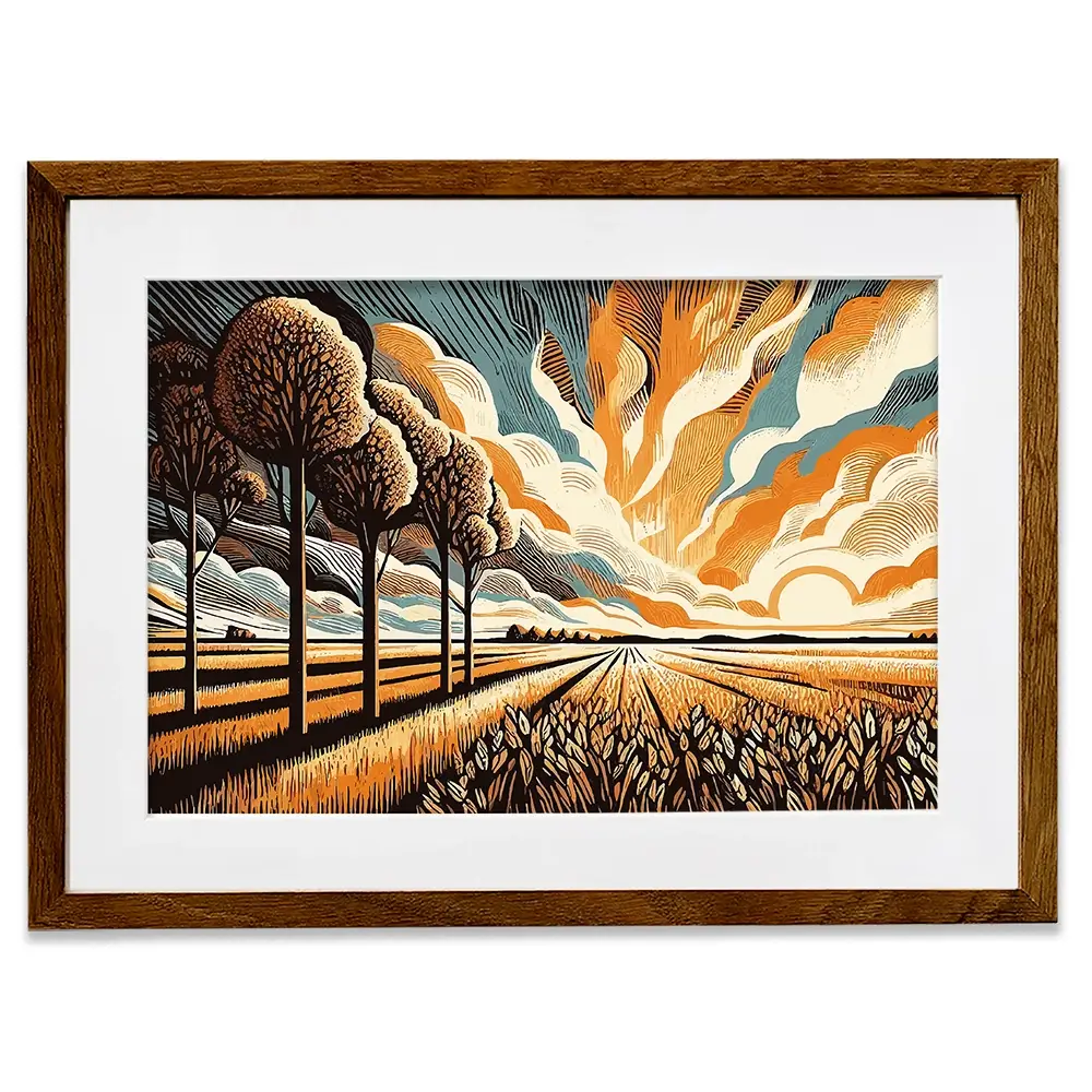 Sunlit Serenity Framed Art Print Sunlit Serenity Framed Art Print wall art product P & M Print Gallery