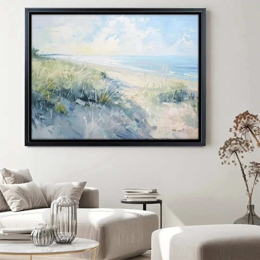 Sunny Day At The Coast Canvas Print Sunny Day At The Coast Canvas Print wall art product Gina Kelly - Independent