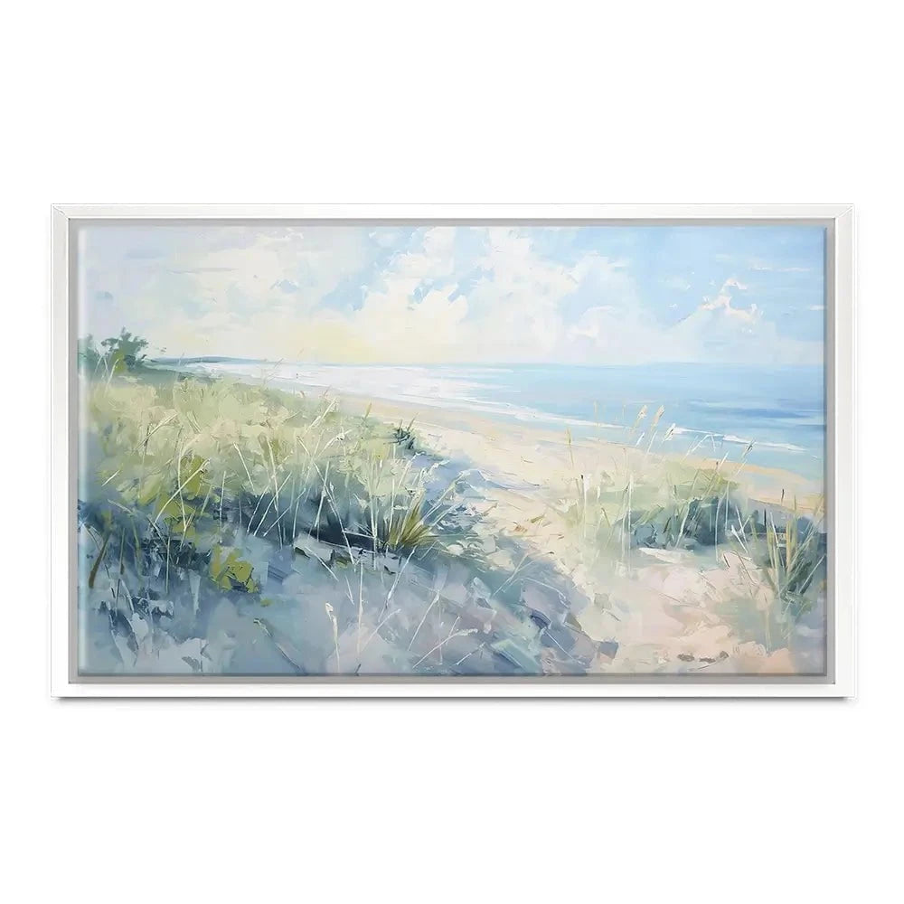 Sunny Day At The Coast Canvas Print Sunny Day At The Coast Canvas Print wall art product Gina Kelly - Independent