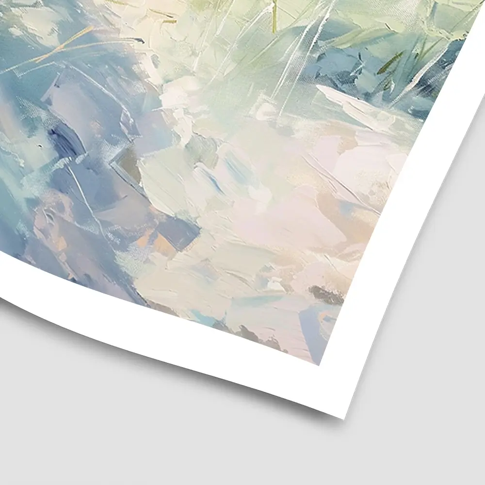 Sunny Day At The Coast Square Art Print Sunny Day At The Coast Square Art Print wall art product Gina Kelly - Independent