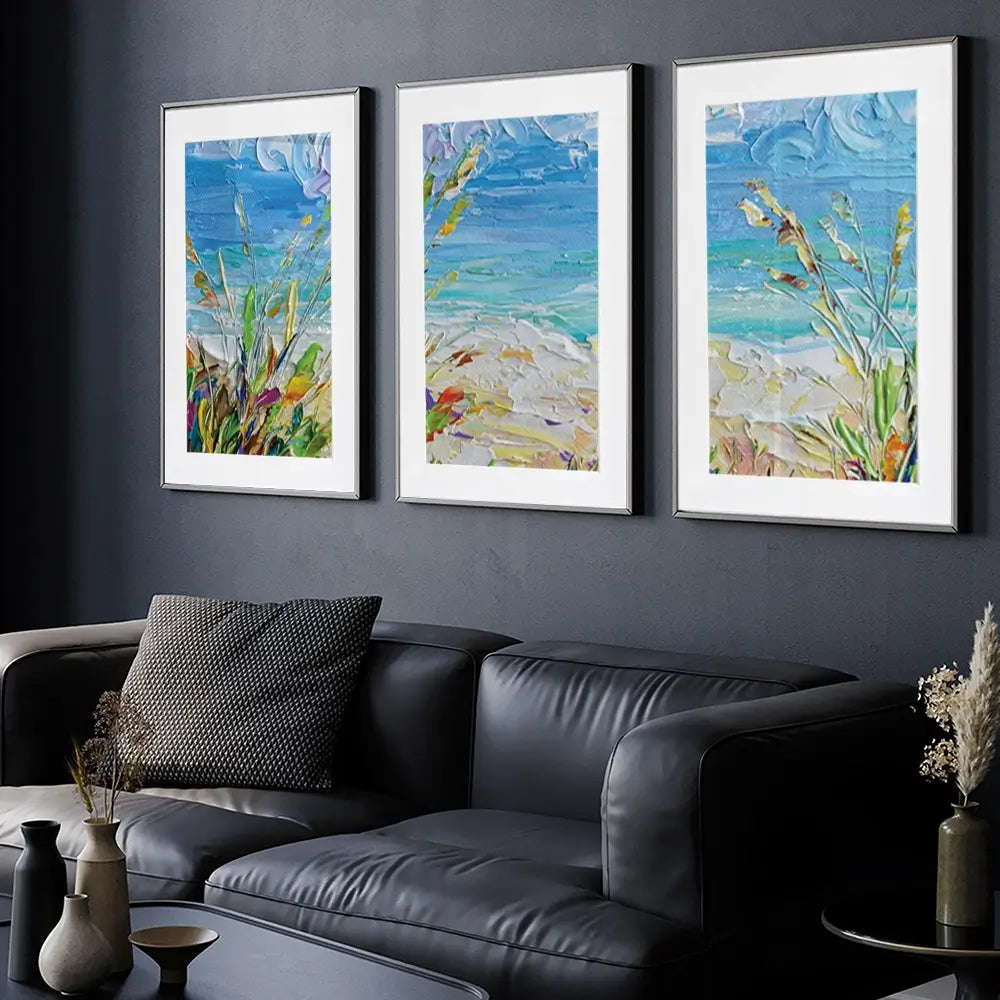 Sunny Day Framed Art Print Trio Sunny Day Framed Art Print Trio wall art product Olga Tkachyk