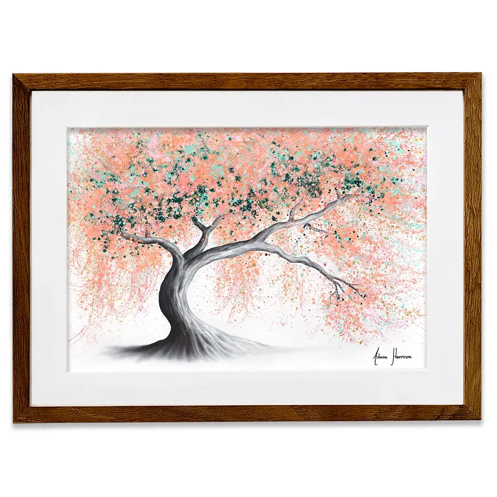 Sunny Peach Tree Framed Art Print Sunny Peach Tree Framed Art Print wall art product Ashvin Harrison