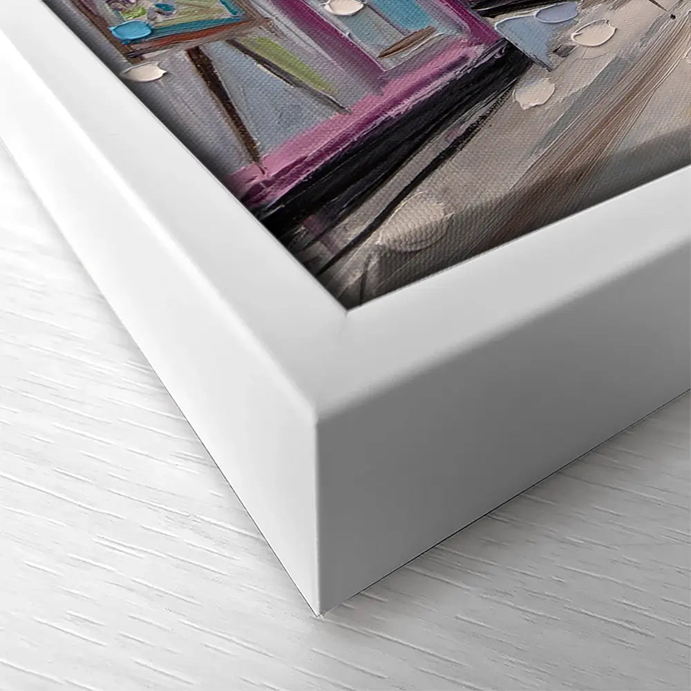 Sunny Shopping Day Square Canvas Print Sunny Shopping Day Square Canvas Print wall art product Ekaterina Ermilkina