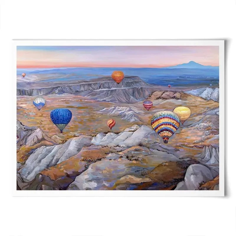 Sunrise Flying In Cappadocia Art Print Sunrise Flying In Cappadocia Art Print wall art product Ekaterina Ermilkina