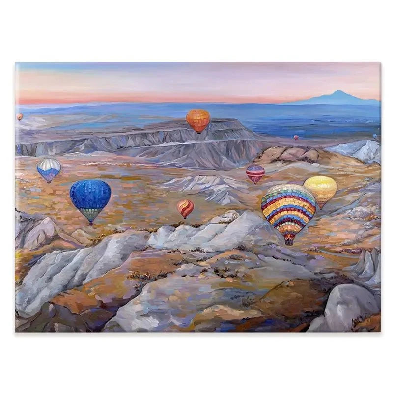 Sunrise Flying In Cappadocia Canvas Print Sunrise Flying In Cappadocia Canvas Print wall art product Ekaterina Ermilkina