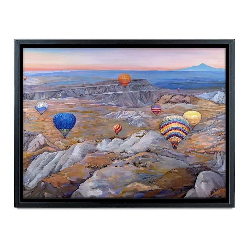 Sunrise Flying In Cappadocia Canvas Print Sunrise Flying In Cappadocia Canvas Print wall art product Ekaterina Ermilkina