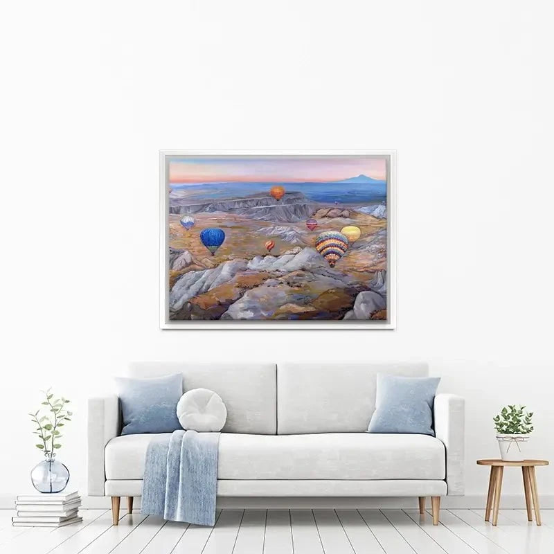 Sunrise Flying In Cappadocia Canvas Print Sunrise Flying In Cappadocia Canvas Print wall art product Ekaterina Ermilkina