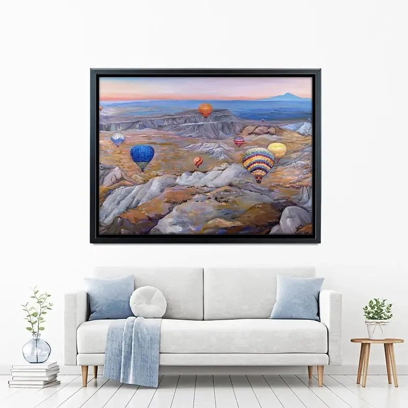 Sunrise Flying In Cappadocia Canvas Print Sunrise Flying In Cappadocia Canvas Print wall art product Ekaterina Ermilkina
