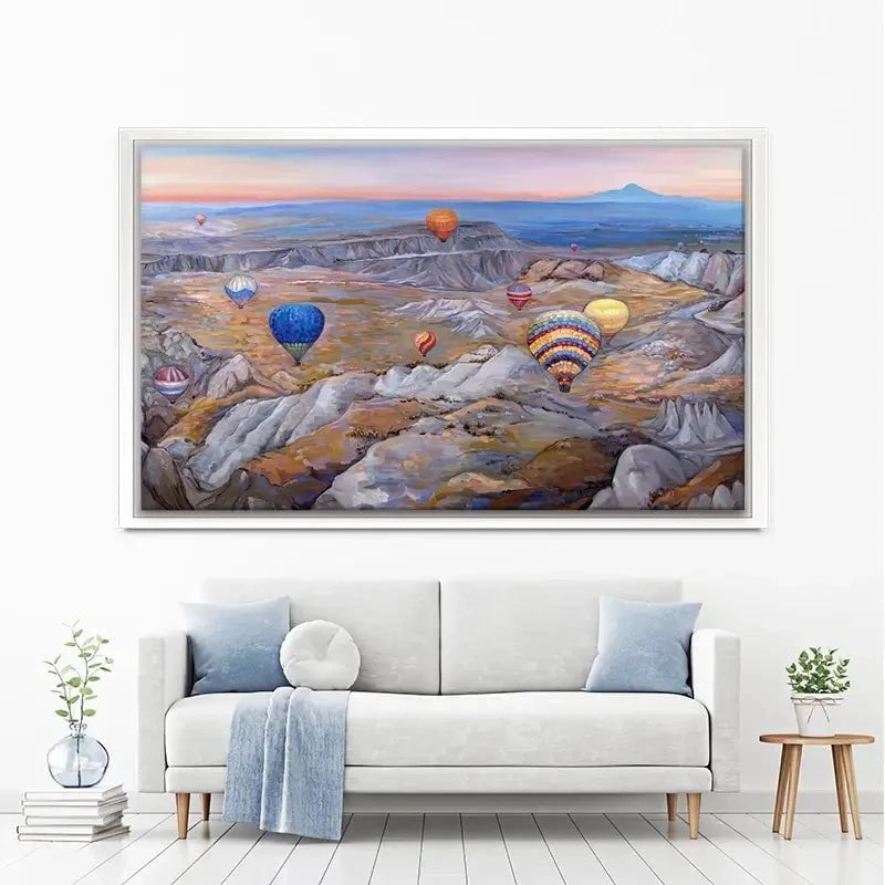 Sunrise Flying In Cappadocia Canvas Print Sunrise Flying In Cappadocia Canvas Print wall art product Ekaterina Ermilkina