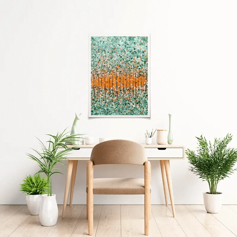 Sunrise In The Woods Art Print Sunrise In The Woods Art Print wall art product Charlotte Anna Reed