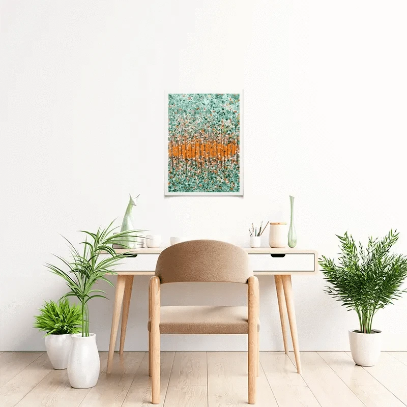 Sunrise In The Woods Art Print Sunrise In The Woods Art Print wall art product Charlotte Anna Reed