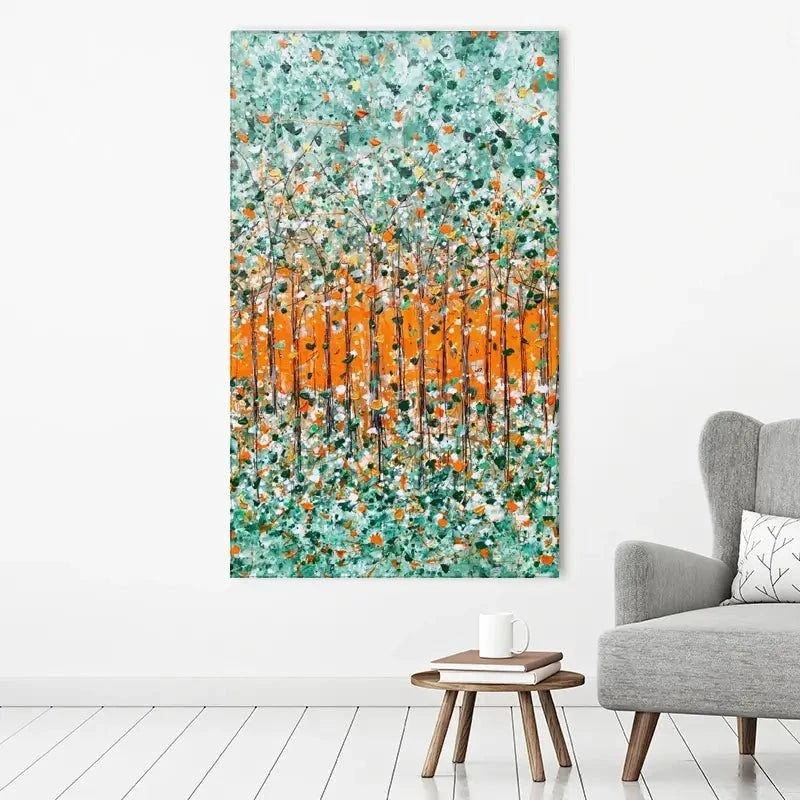 Sunrise In The Woods Canvas Print Sunrise In The Woods Canvas Print wall art product Charlotte Anna Reed