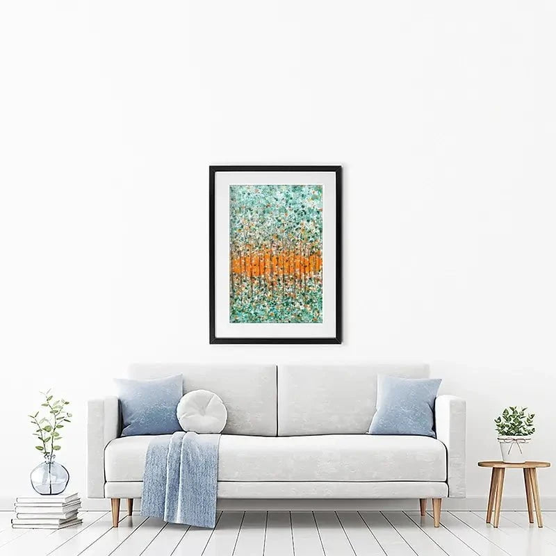 Sunrise In The Woods Framed Art Print Sunrise In The Woods Framed Art Print wall art product Charlotte Anna Reed