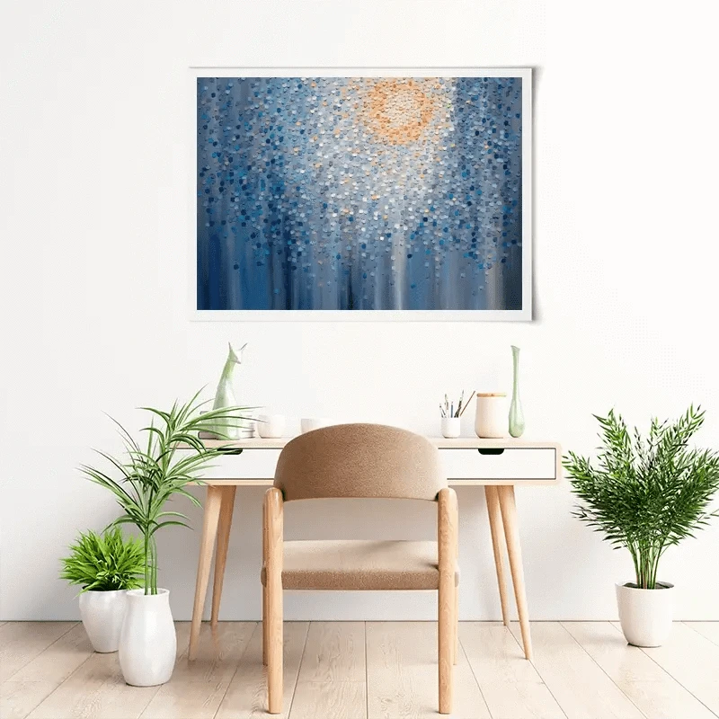 Sunrise Over The City Art Print Sunrise Over The City Art Print wall art product Ekaterina Ermilkina