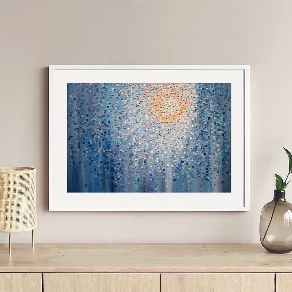 Sunrise Over The City Framed Art Print Sunrise Over The City Framed Art Print wall art product Ekaterina Ermilkina