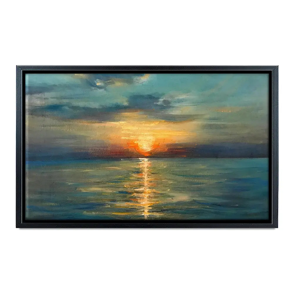 Sunrise Over The Sea Oversized Canvas Print Sunrise Over The Sea Oversized Canvas Print wall art product Art Print Shop