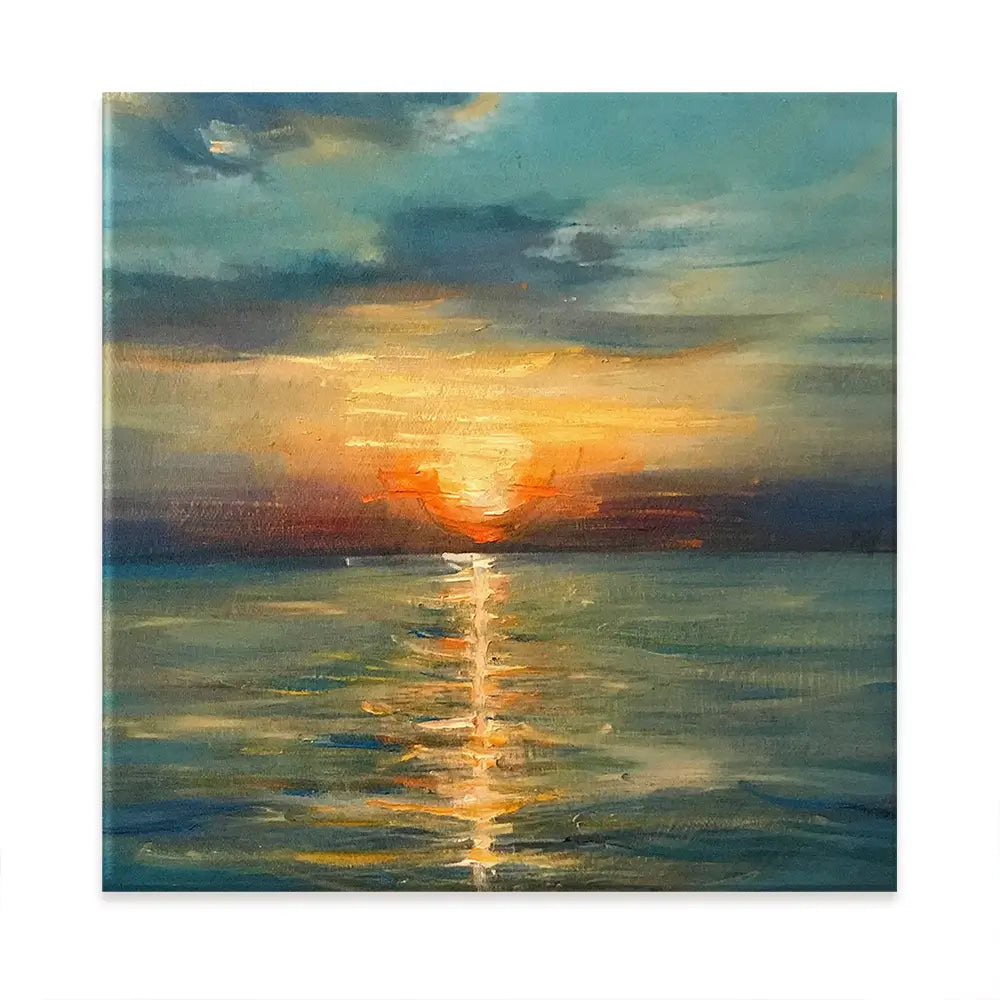 Sunrise Over The Sea Oversized Canvas Print Sunrise Over The Sea Oversized Canvas Print wall art product Art Print Shop