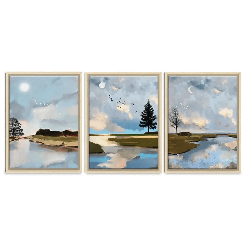 Sunrise To Sunset Trio Canvas Print Sunrise To Sunset Trio Canvas Print wall art product Greatart / Shutterstock