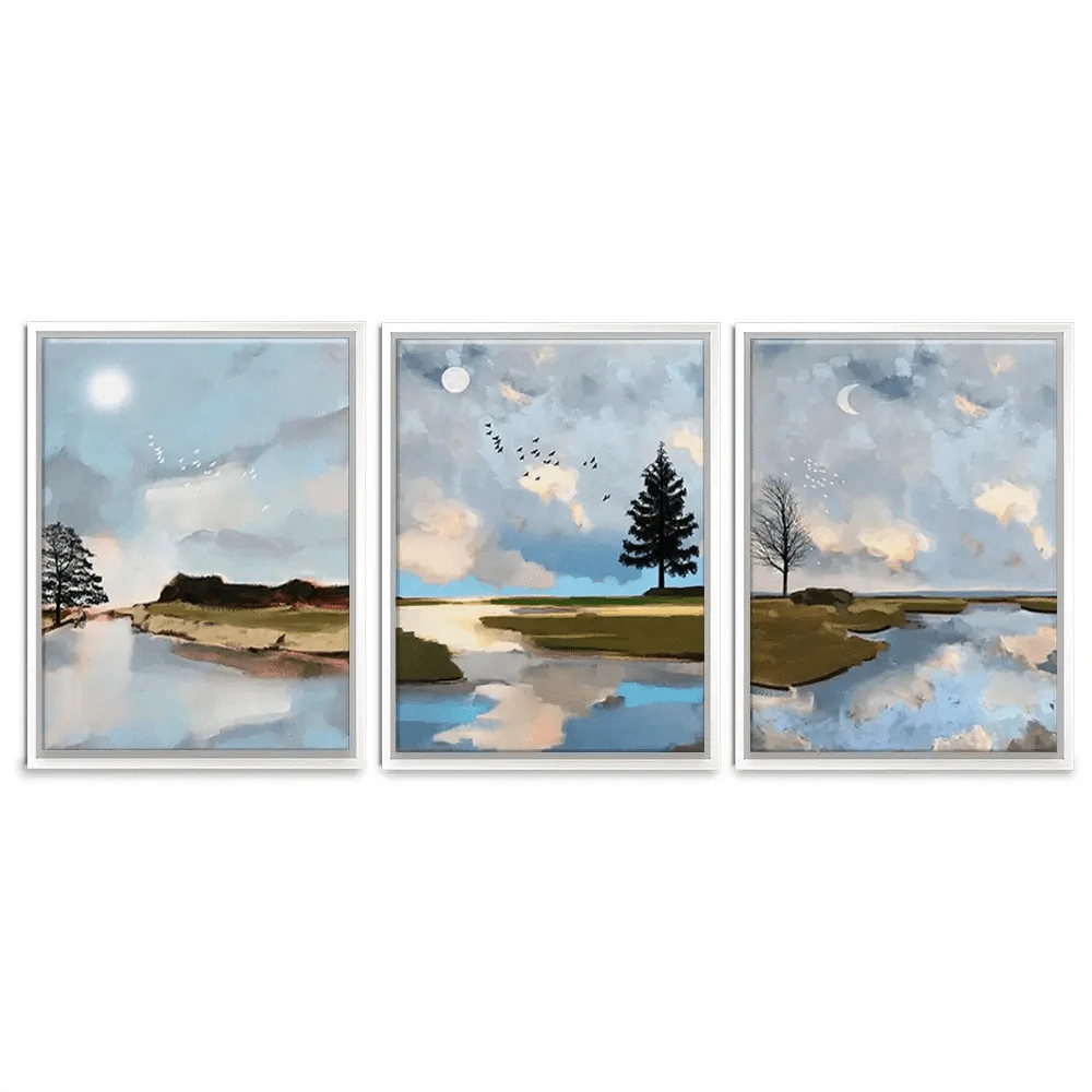 Sunrise To Sunset Trio Canvas Print Sunrise To Sunset Trio Canvas Print wall art product Greatart / Shutterstock