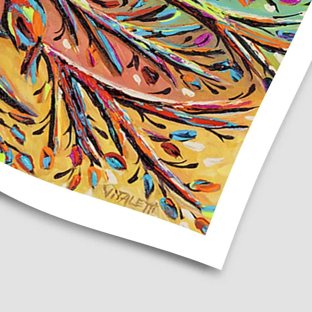 Sunrise Treetop Birds 2 Art Print Sunrise Treetop Birds 2 Art Print wall art product Carolee Vitaletti