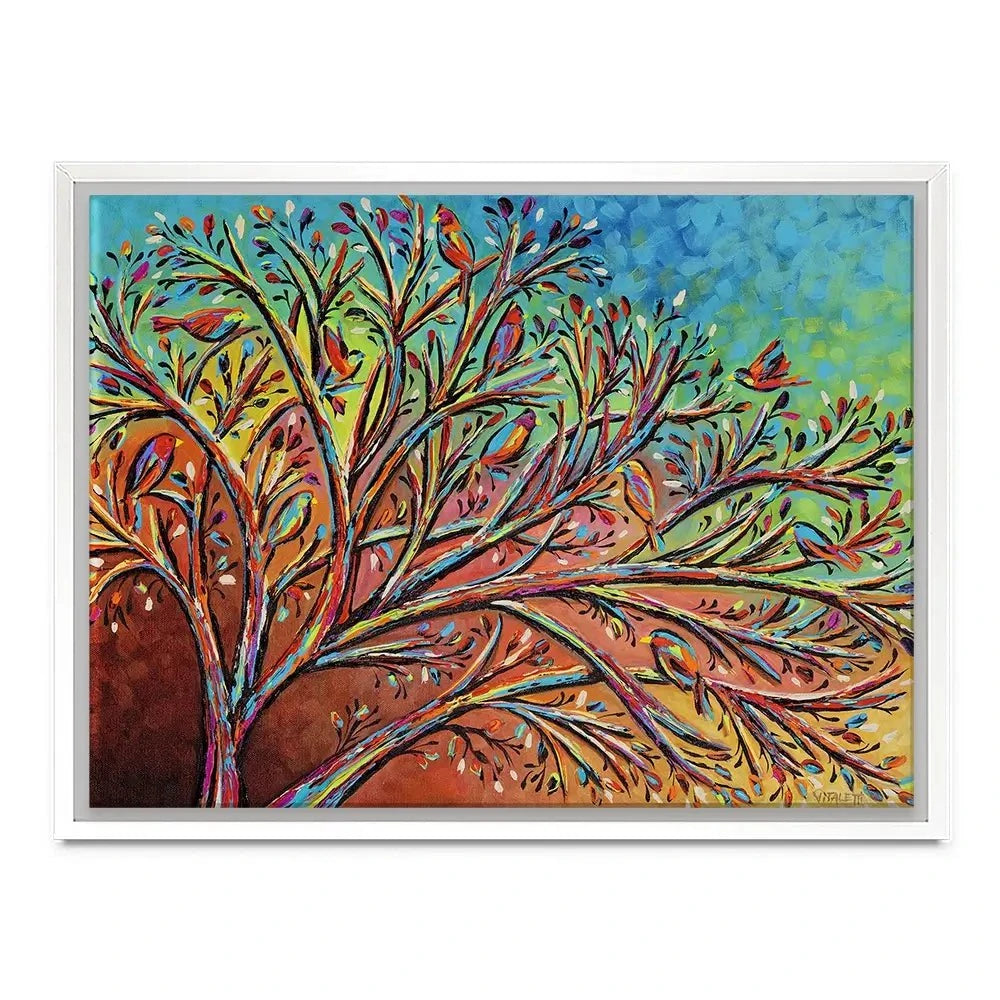Sunrise Treetop Birds 2 Canvas Print Sunrise Treetop Birds 2 Canvas Print wall art product Carolee Vitaletti