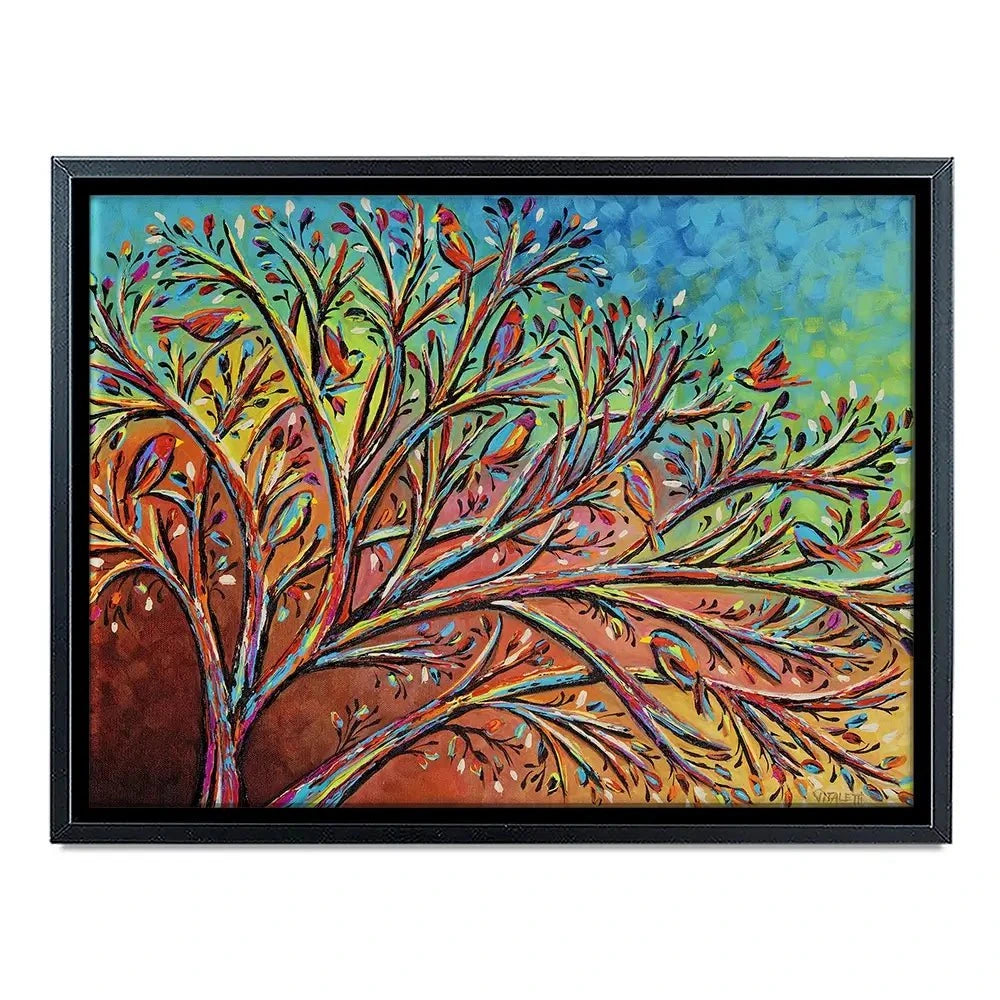 Sunrise Treetop Birds 2 Canvas Print Sunrise Treetop Birds 2 Canvas Print wall art product Carolee Vitaletti
