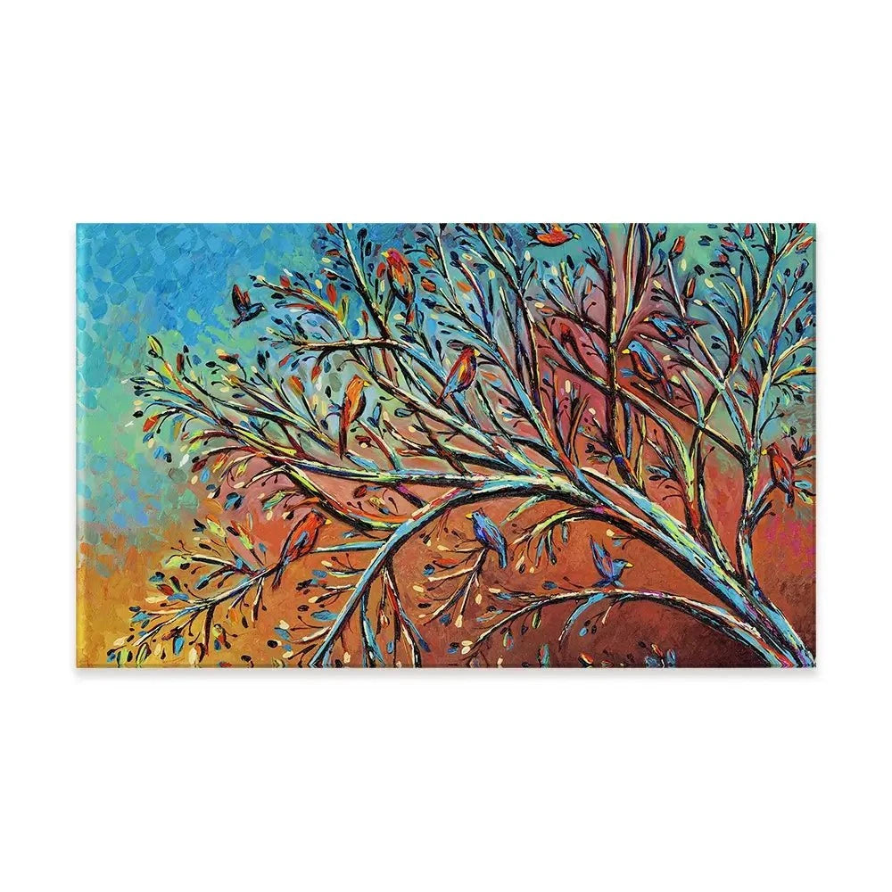 Sunrise Treetop Birds Canvas Print Sunrise Treetop Birds Canvas Print wall art product Carolee Vitaletti