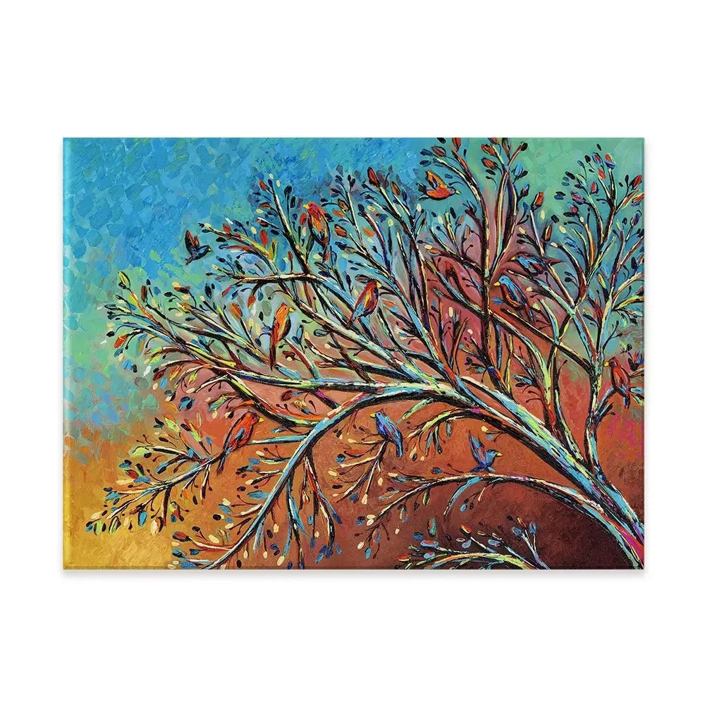 Sunrise Treetop Birds Canvas Print Sunrise Treetop Birds Canvas Print wall art product Carolee Vitaletti